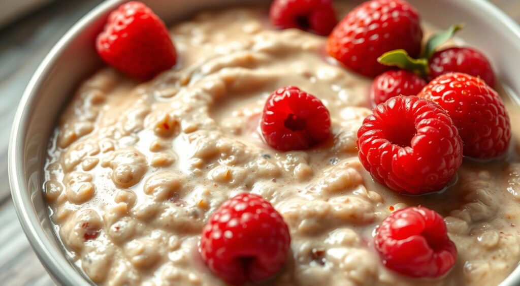 Mingau de Aveia com Frutas Vermelhas