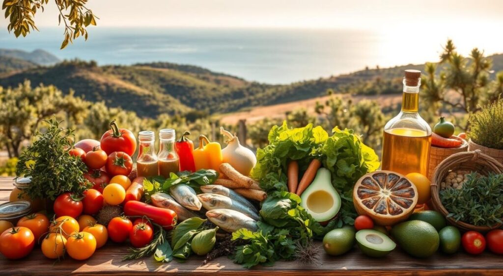 Componentes essenciais da dieta mediterrânea