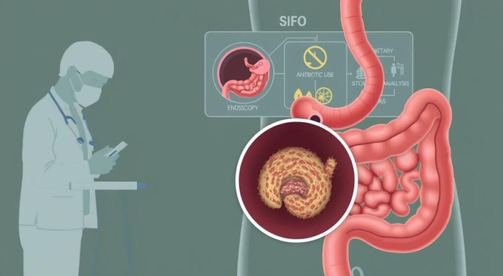 Diagnóstico médico mostrando a condição de SIFO Diagnóstico médico mostrando a condição de SIFO