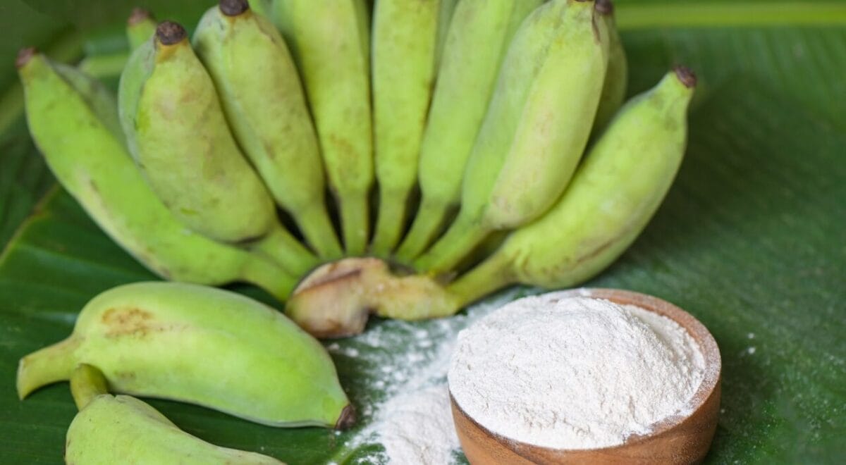 Biomassa de banana verde