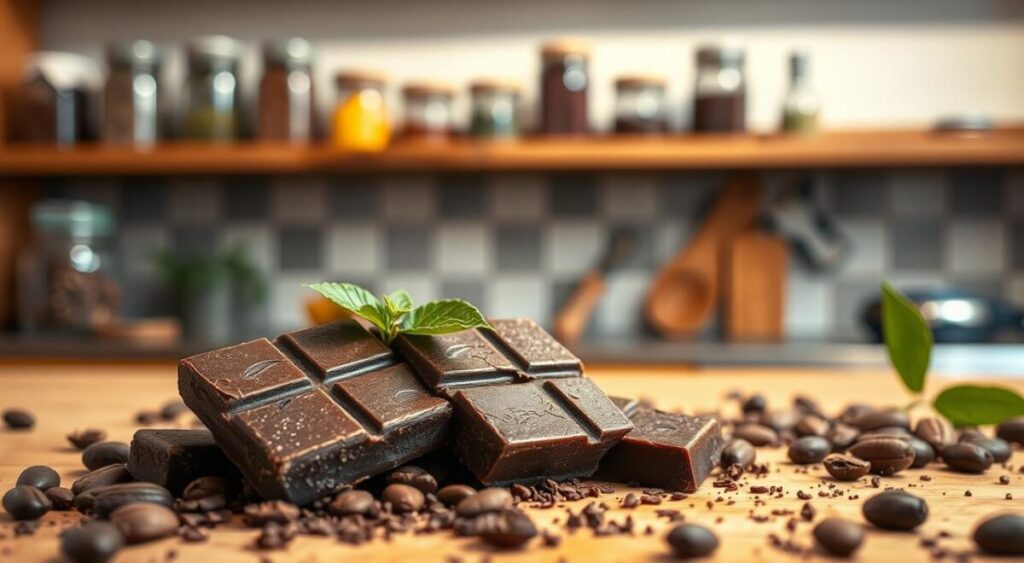 Chocolate amargo rico em flavonóides