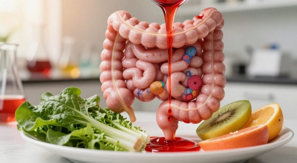 Impacto do corante vermelho na saúde intestinal