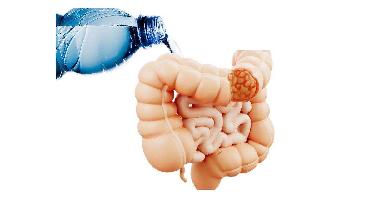Hidratação para o funcionamento do intestino