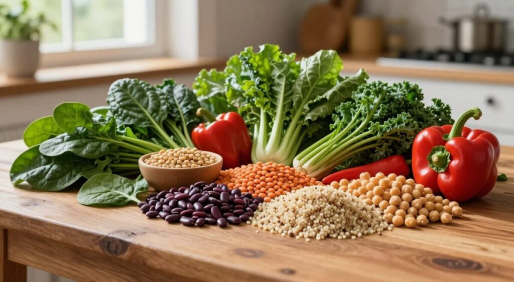 alimentos vegetais ricos em ferro