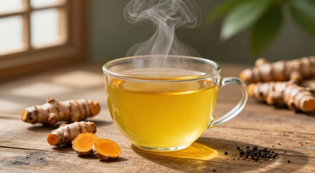 chá de cúrcuma chá de cúrcuma