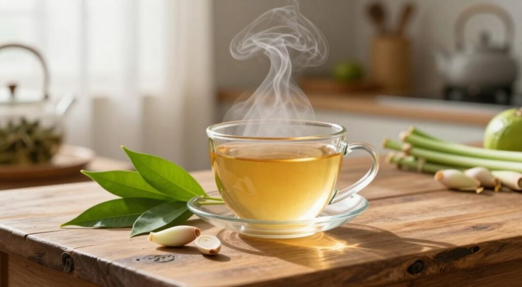 chá de erva cidreira para saúde intestinal