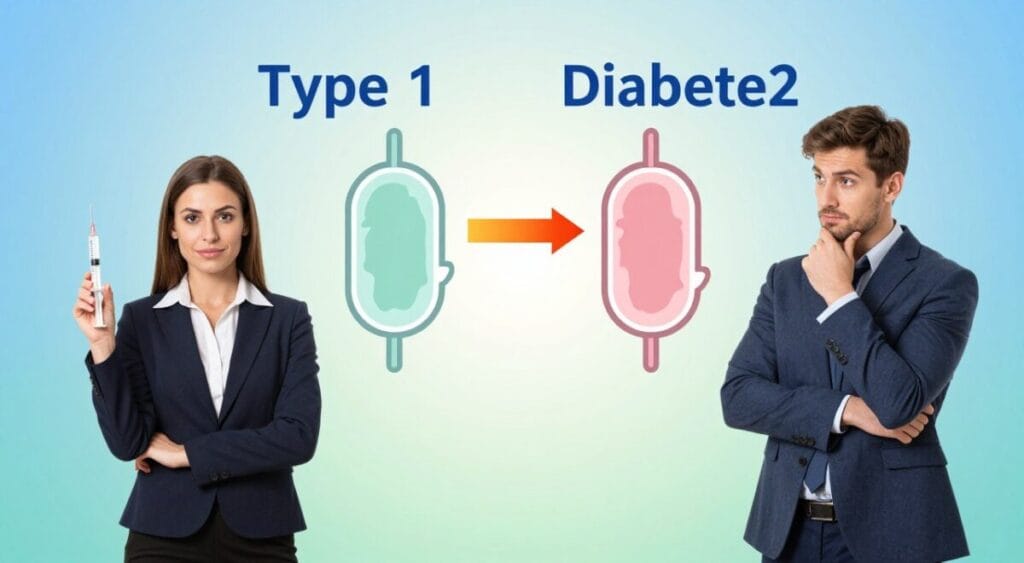 Entenda as Diferenças entre Diabetes Tipo 1 e Tipo 2