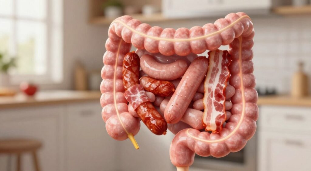impacto das carnes processadas no intestino