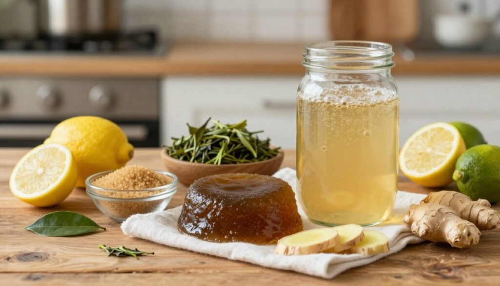 ingredientes para kombucha