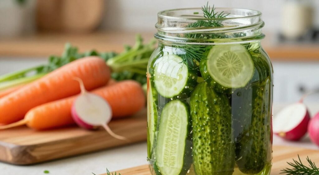 Probióticos em picles fermentados