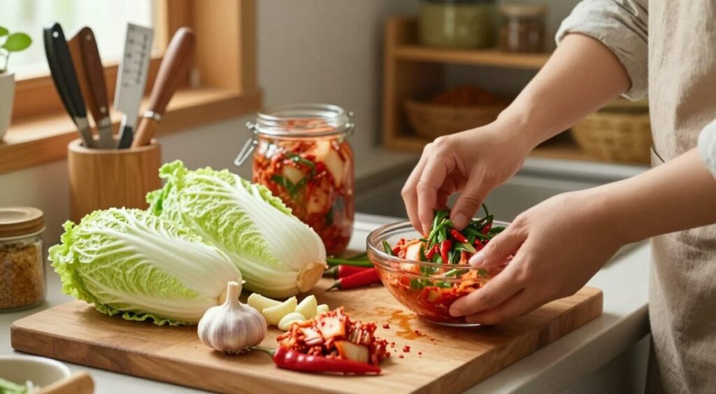 preparar kimchi